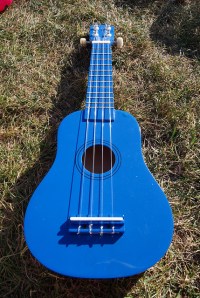 blue ukulele
