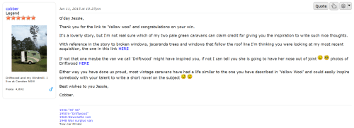 Post from 'Cobber' at http://vintagecaravans.proboards.com/thread/1300/cobbers-1936-plywood-caravan?page=5 